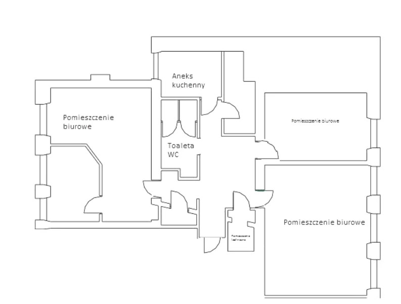 Zwierzyniecka/ 153 m2/ lokal biurowy/ klimatyzacja - Lokal biurowy na wynajem Kraków