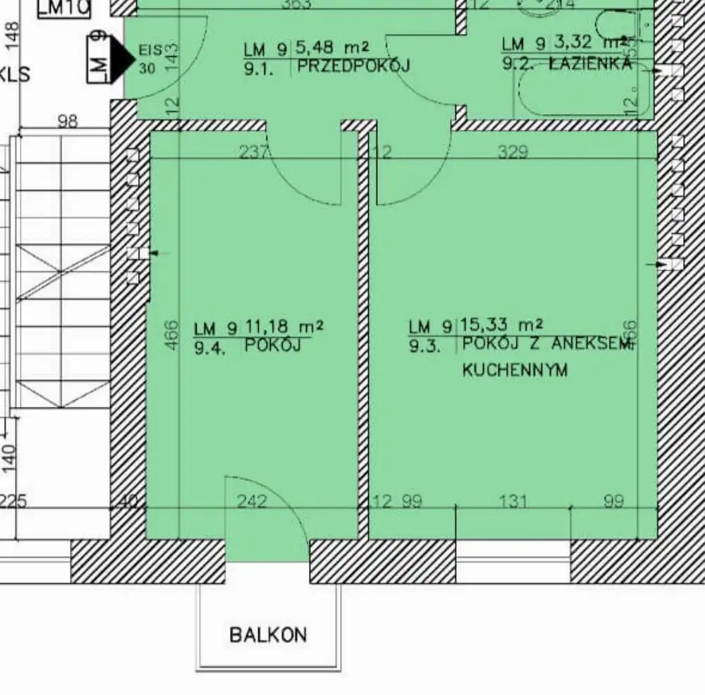Stare Podgórze mieszkanie sprzedam z balkonem