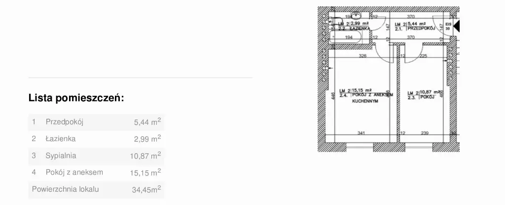 Apartament na sprzedaż Kraków Stare Miasto 2 pokoje