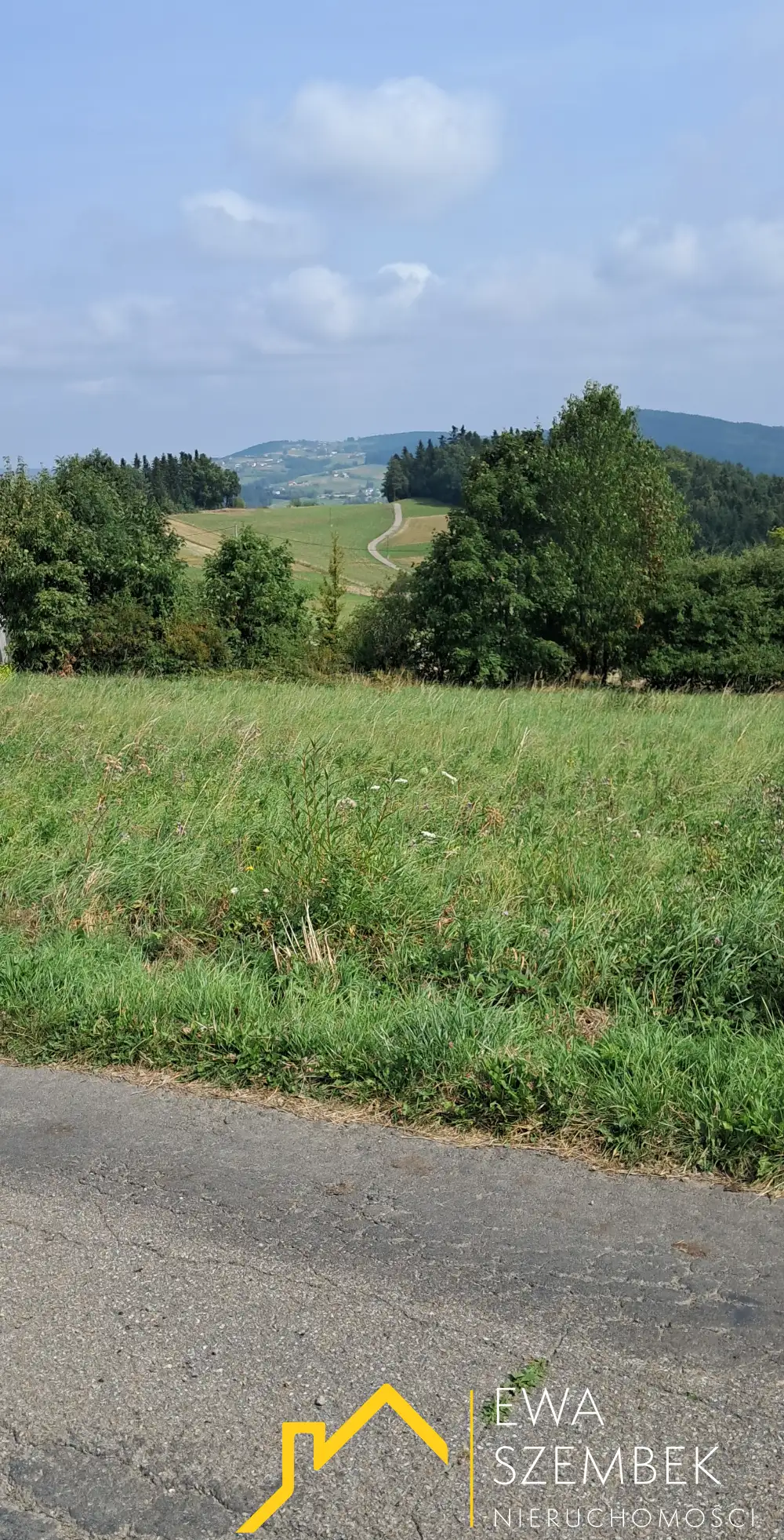 Wyjątkowa działka budowlana w rejonie Limanowej z widokiem na góry - Działki w górach na sprzedaż