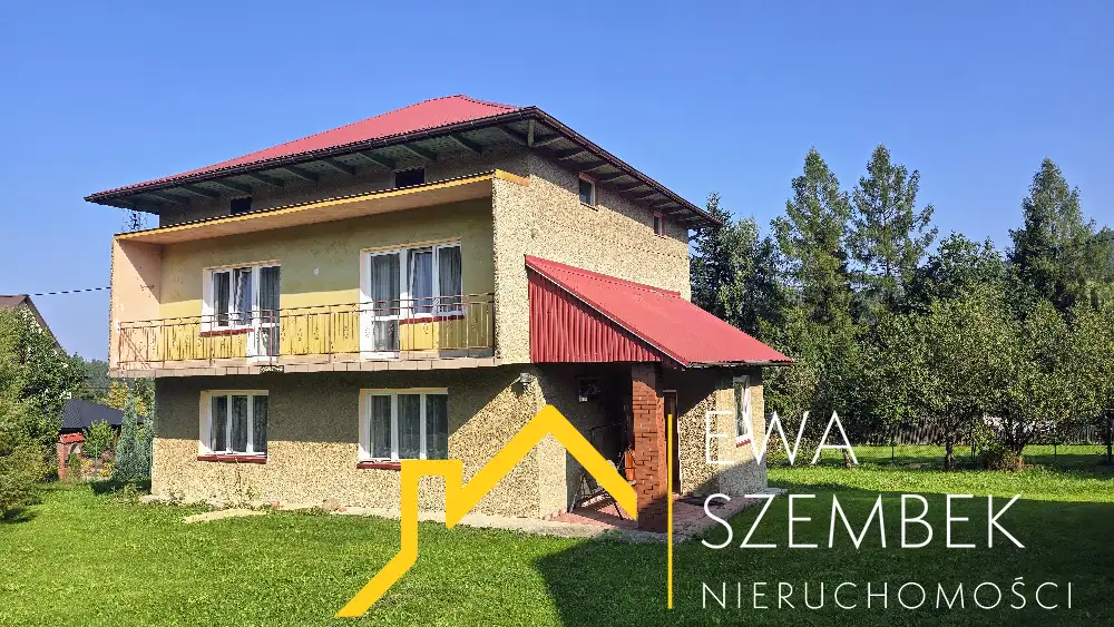 Dom w górach na dużej działce w gminie Mszana Dolna - Dom w górach na sprzedaż