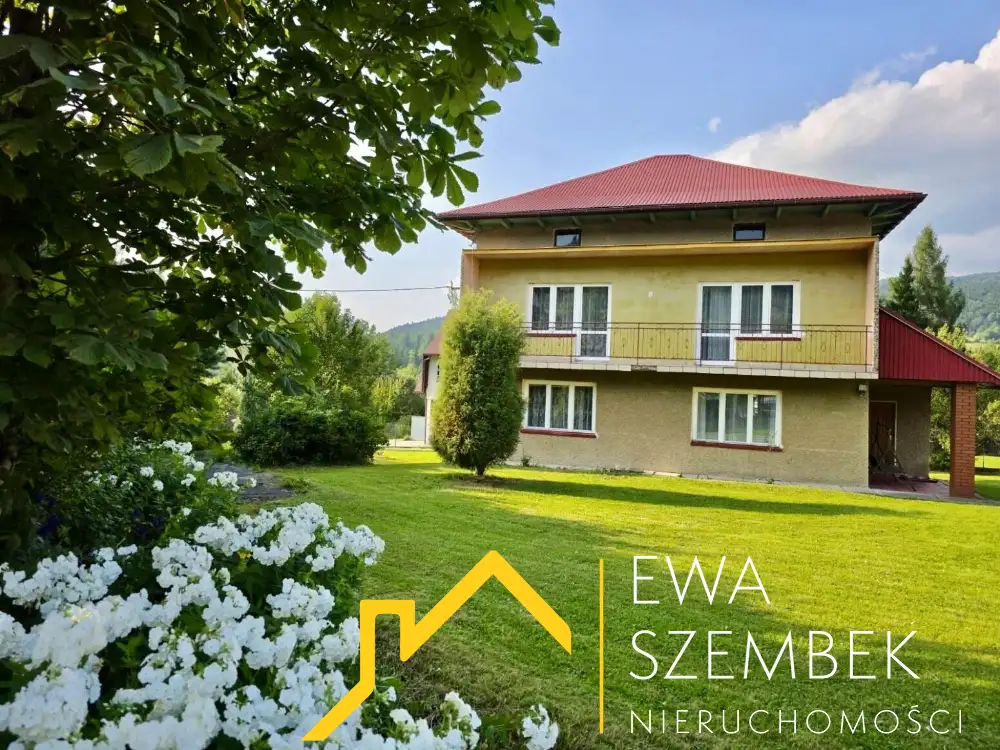 Dom w górach na dużej działce w gminie Mszana Dolna - Dom w górach na sprzedaż