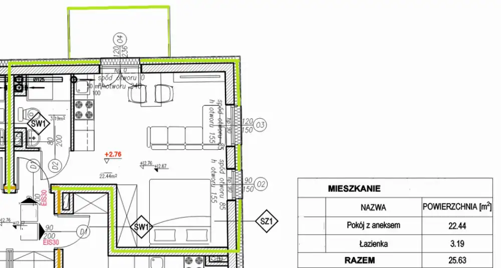 Stare Podgórze mieszkania w stanie deweloperskim sprzedam - Mieszkanie na sprzedaż Kraków