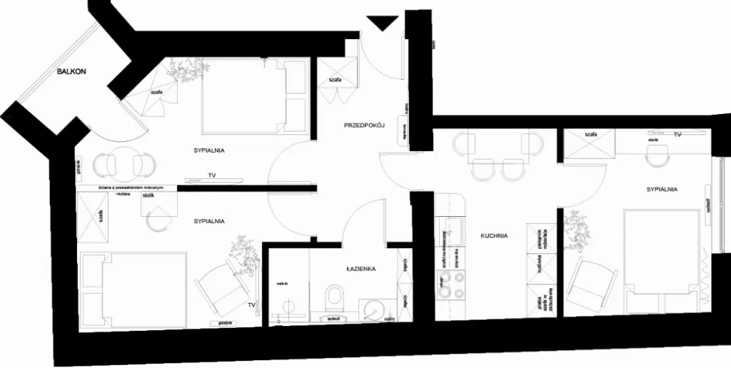 Kazimierz mieszkanie w stanie deweloperskim sprzedam - Mieszkanie na sprzedaż Kraków