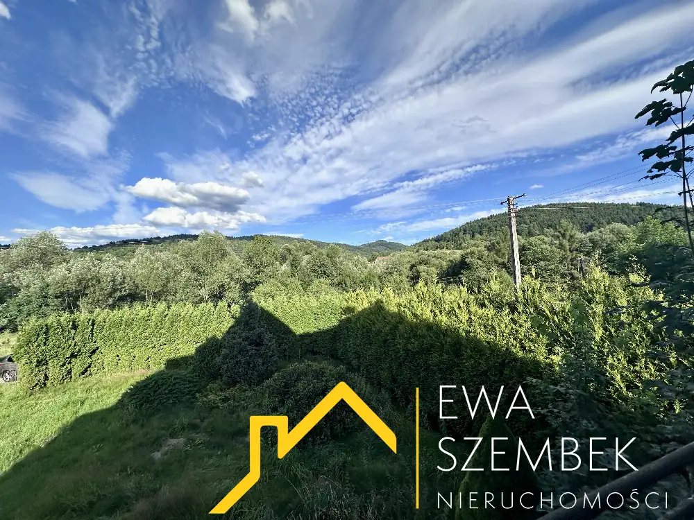 Dom z dużą działką 2100 m2 z pięknym  widokiem - cisza spokój zieleń - Dom w górach na sprzedaż