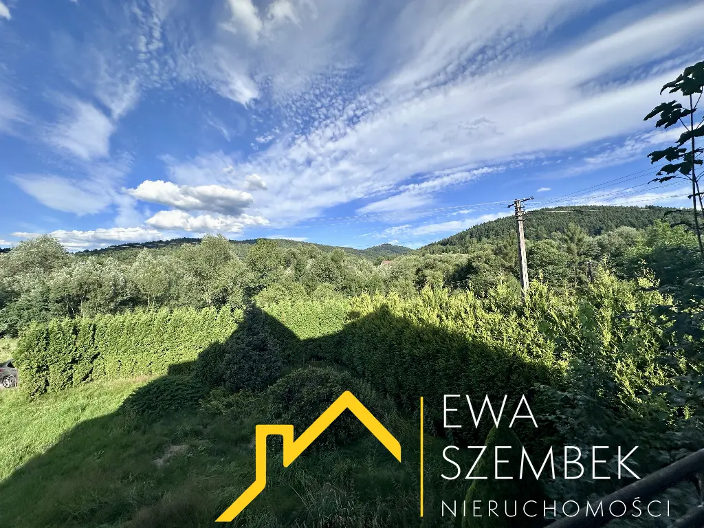 Dom z dużą działką 2100 m2 z pięknym  widokiem - cisza spokój zieleń - Dom w górach na sprzedaż