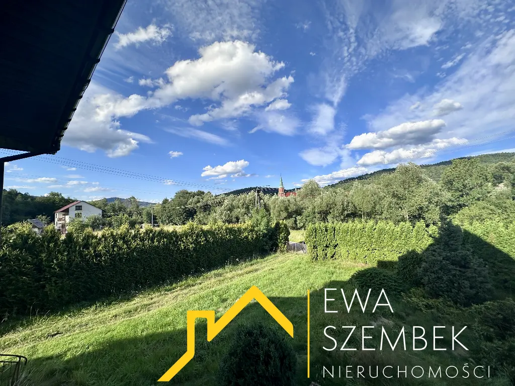 Dom z dużą działką 2100 m2 z pięknym  widokiem - cisza spokój zieleń - Dom w górach na sprzedaż