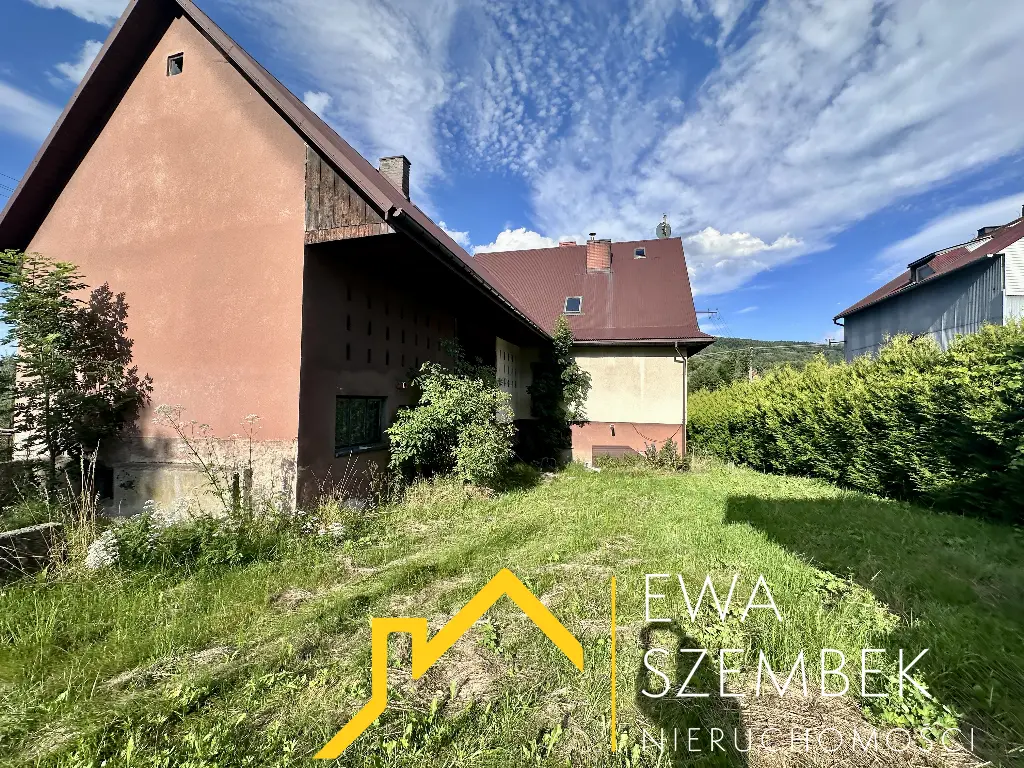 Dom z dużą działką 2100 m2 z pięknym  widokiem - cisza spokój zieleń - Dom w górach na sprzedaż