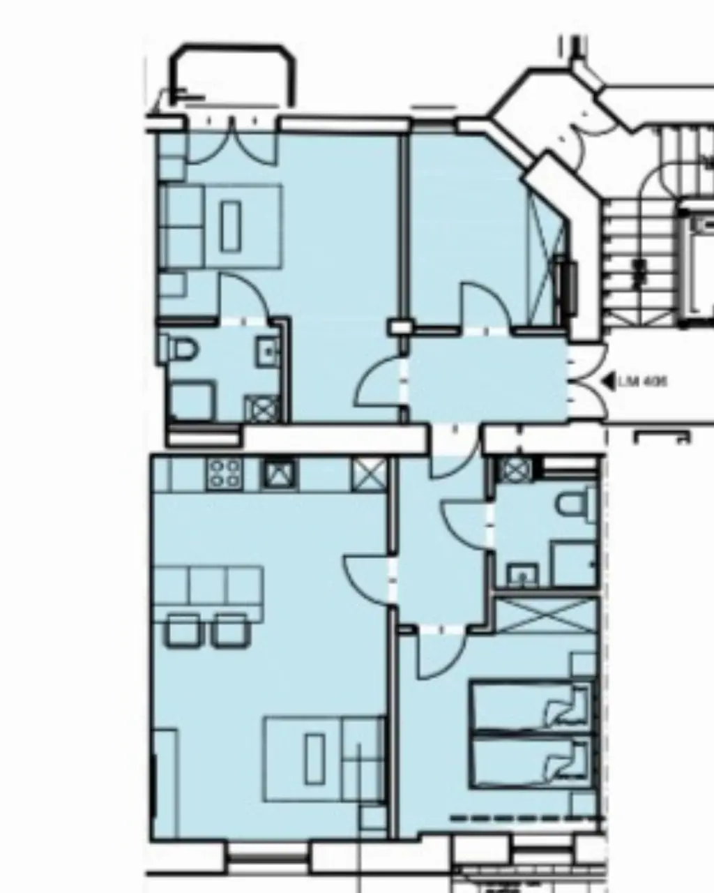 Mieszkanie z pięknym widokiem w odnowionej kamienicy stan deweloperski 73m2 - Mieszkanie na sprzedaż Kraków