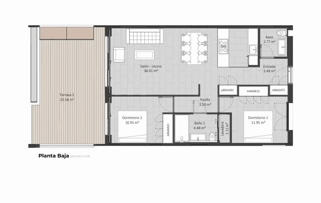Mieszkanie 67m2 z tarasem 29m2 w okolicach Marbelli w nowoczesnej inwestycji, 300m od morza - Mieszkanie na sprzedaż