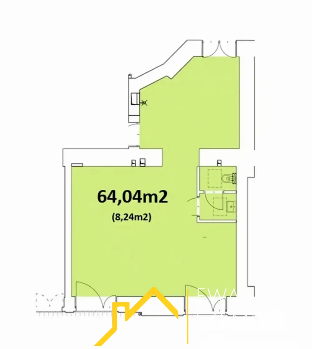 Krakowska/ lokal gastronomiczny do adaptacji/ witryna/ 64 m2 - Lokal gastronomiczny na wynajem Kraków