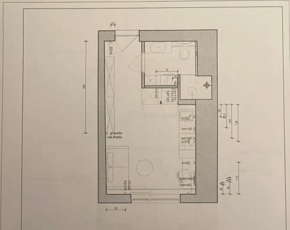 Salwator/ Kościuszki / studio z balkonem po gen remoncie - Mieszkanie na sprzedaż Kraków