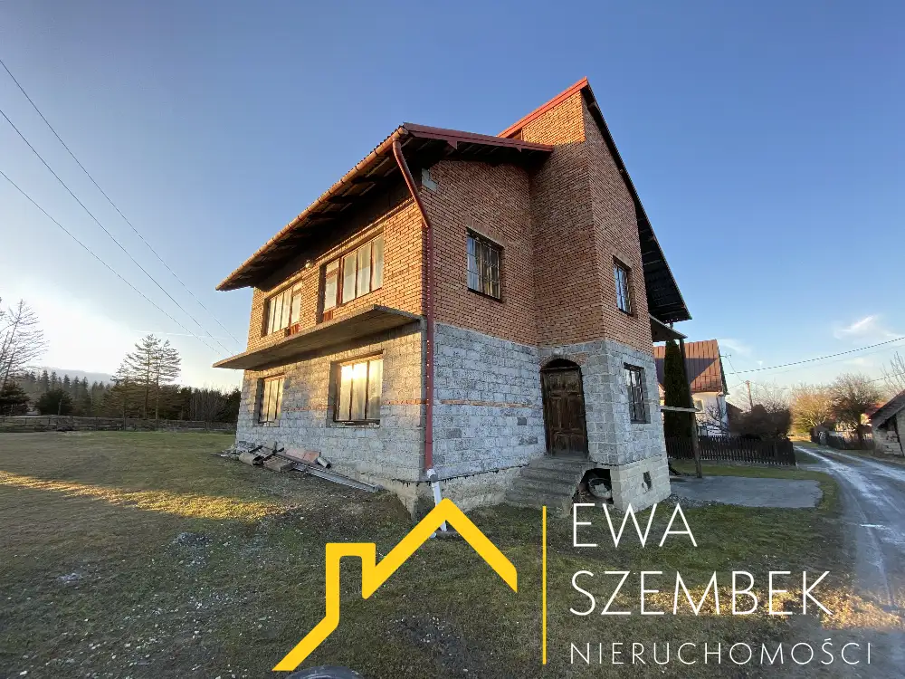 Nowy Wiśnicz – Dom 200 m² w stanie surowym zamkniętym | 7 arów | Duży potencjał
